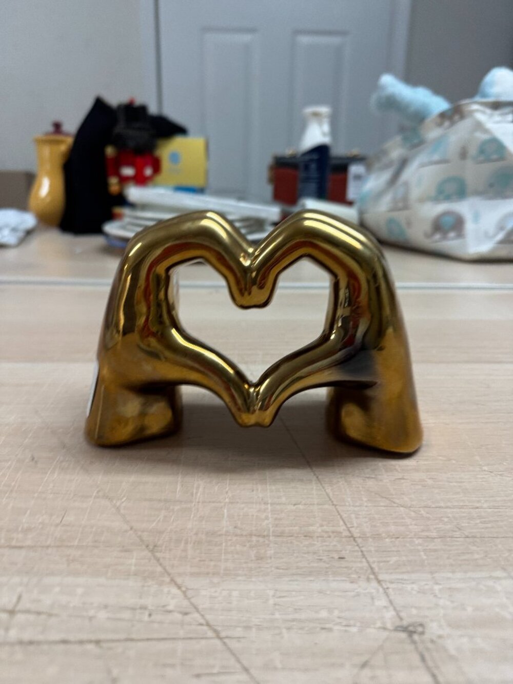 Heart hands home decor